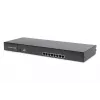 DIGITUS Modularized 48.3cm (19in) TFT console with 8 port Cat.5 KVM, RAL 9005 Juoda - Qwertzu German