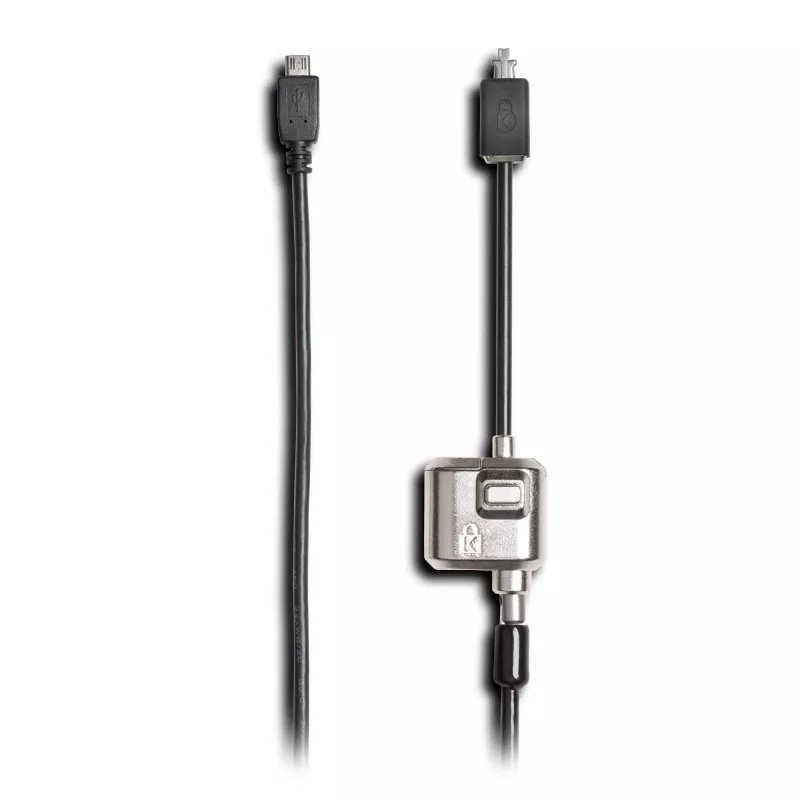 Kensington MiniSaver Mobile Keyed Lock, 1,8 m, Kensington, raktas, plokščias raktas, anglinis plienas, juoda