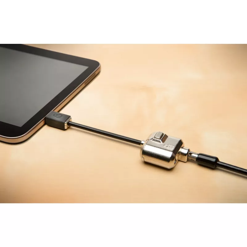 Kensington MiniSaver Mobile Keyed Lock, 1,8 m, Kensington, raktas, plokščias raktas, anglinis plienas, juoda