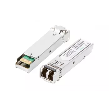 DIGITUS 1,25 Gbps SFP modulis, iki 550 m daugiamodis, LC dvipusis jungtis 1000Base-SX, 850 nm