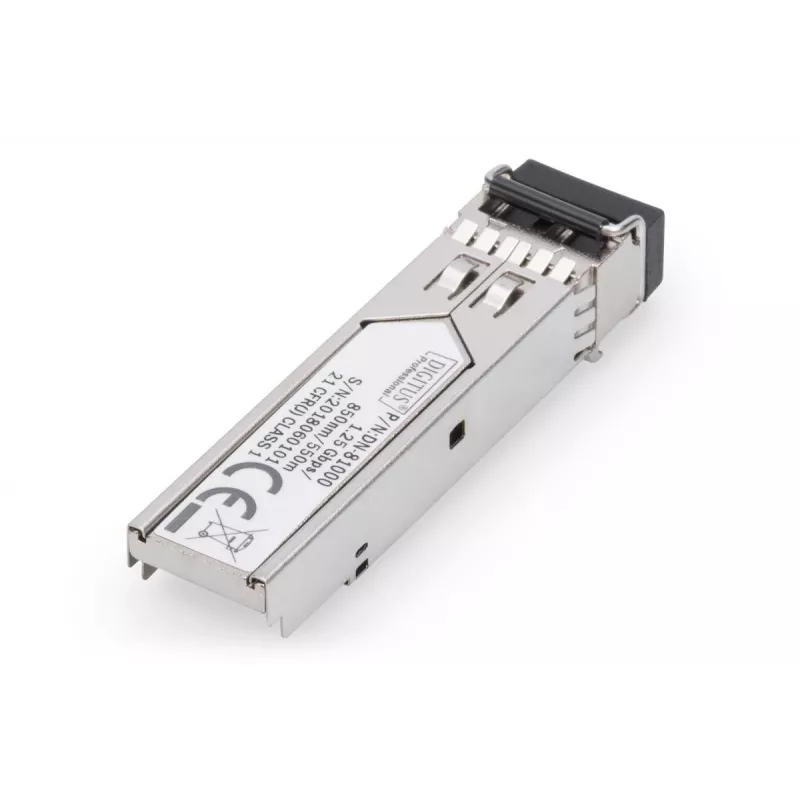 DIGITUS 1,25 Gbps SFP modulis, iki 550 m daugiamodis, LC dvipusis jungtis 1000Base-SX, 850 nm