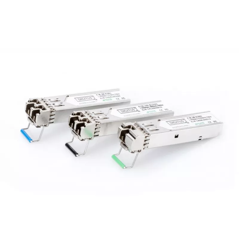 DIGITUS 1,25 Gbps SFP modulis, iki 550 m daugiamodis, LC dvipusis jungtis 1000Base-SX, 850 nm