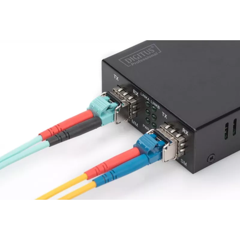 DIGITUS 1,25 Gbps SFP modulis, iki 550 m daugiamodis, LC dvipusis jungtis 1000Base-SX, 850 nm