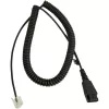 „Jabra LINK Siemens Openstage“ laidas, jungtis QD – RJ-45, 0,5 m (susuktas 2 m), juodas