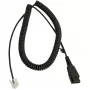 „Jabra LINK Siemens Openstage“ laidas, jungtis QD – RJ-45, 0,5 m (susuktas 2 m), juodas
