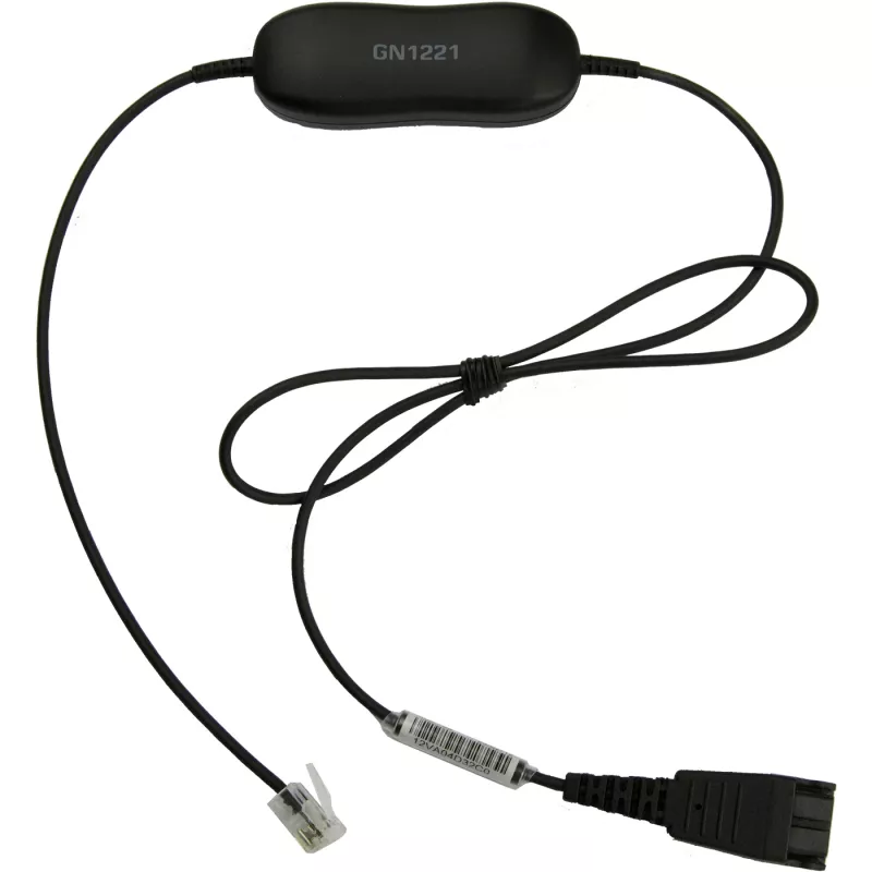 Jabra GN1221 garso ribotuvas QD į RJ9, laidas, juodas