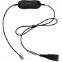 Jabra GN1221 garso ribotuvas QD į RJ9, laidas, juodas