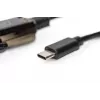 DIGITUS USB Type C 2.0 į nuoseklųjį keitiklį, DSUB 9M 1 m laidas