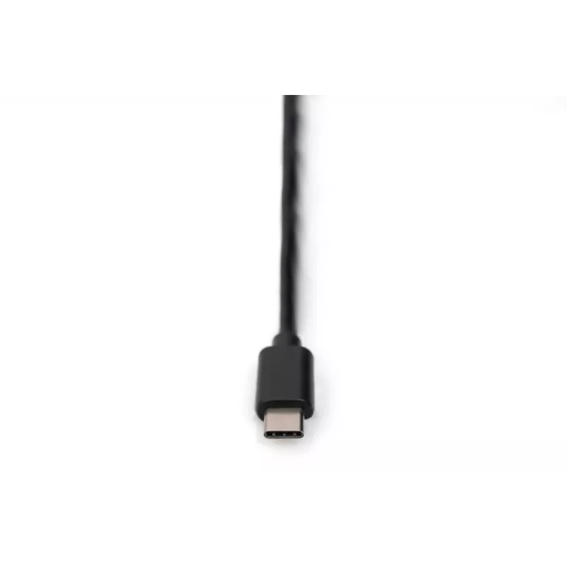 DIGITUS USB Type C 2.0 į nuoseklųjį keitiklį, DSUB 9M 1 m laidas