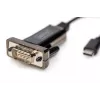 DIGITUS USB Type C 2.0 į nuoseklųjį keitiklį, DSUB 9M 1 m laidas