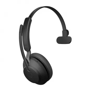 Jabra Evolve2 65 USB-C UC Mono - Juoda, Belaidis, Biuras/Skambučių centras, 20 - 20000 Hz, 99,2 g, Ausinės, Juoda