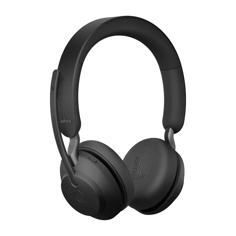 Jabra Evolve2 65 USB-A Black UC Chrg stand Stereo, Wireless, Office/Call center, 20 - 20000 Hz, 176.4 g, Headset, Black