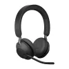 Jabra Evolve2 65 USB-A Black UC Chrg stand Stereo, Wireless, Office/Call center, 20 - 20000 Hz, 176.4 g, Headset, Black