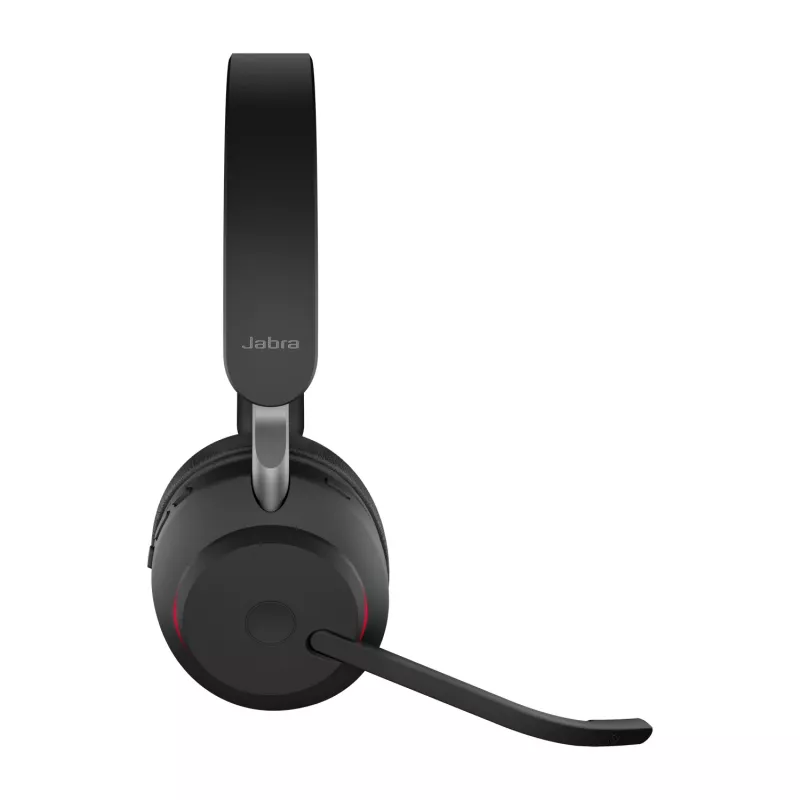 Jabra Evolve2 65 USB-A Black UC Chrg stand Stereo, Wireless, Office/Call center, 20 - 20000 Hz, 176.4 g, Headset, Black