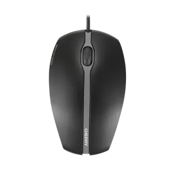 CHERRY GENTIX SILENT laidinė pelė, juoda, USB, universali, optinė, USB Type-A, 1000 DPI, juoda