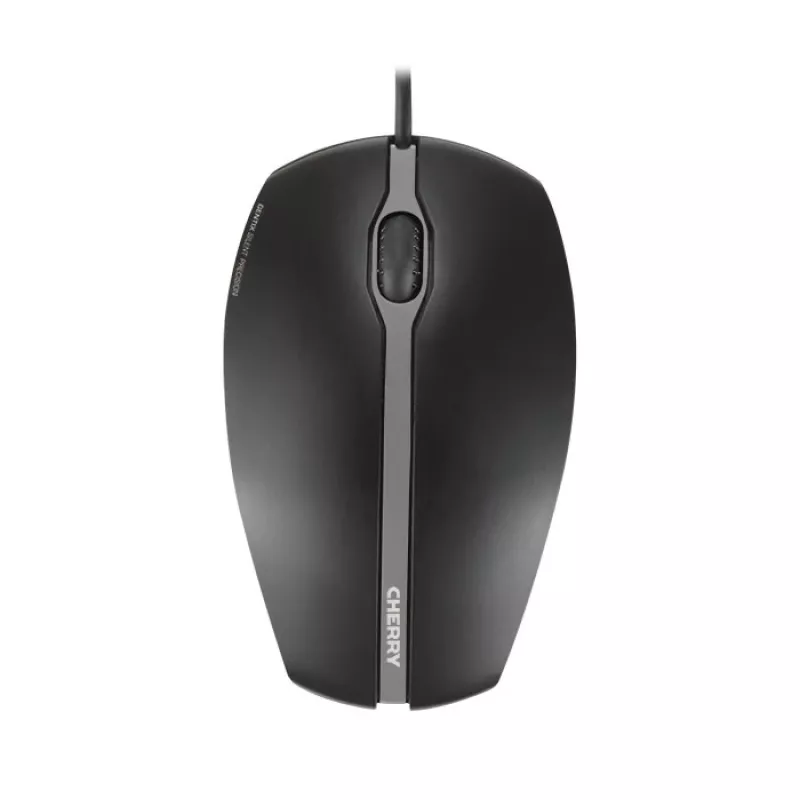 CHERRY GENTIX SILENT laidinė pelė, juoda, USB, universali, optinė, USB Type-A, 1000 DPI, juoda