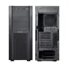 PC korpusas CHIEFTEC CW-01B-OP Tower Juoda — SPCC, 7×3,5 colio nišos, 7×2,5 colio nišos, 3×5,25 colio nišos, iki 410 mm GPU