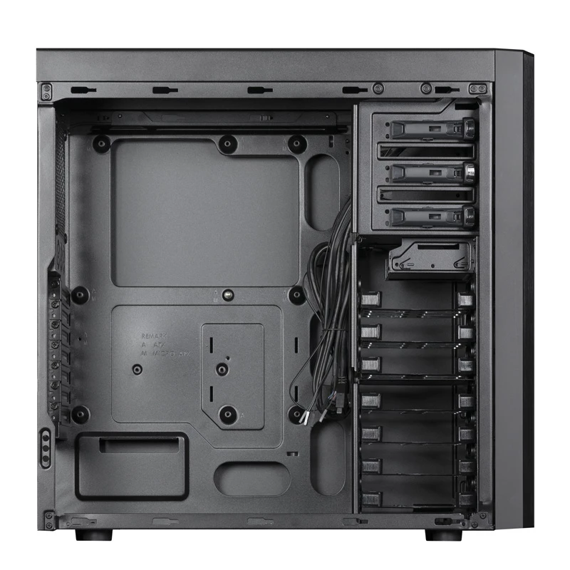 PC korpusas CHIEFTEC CW-01B-OP Tower Juoda — SPCC, 7×3,5 colio nišos, 7×2,5 colio nišos, 3×5,25 colio nišos, iki 410 mm GPU