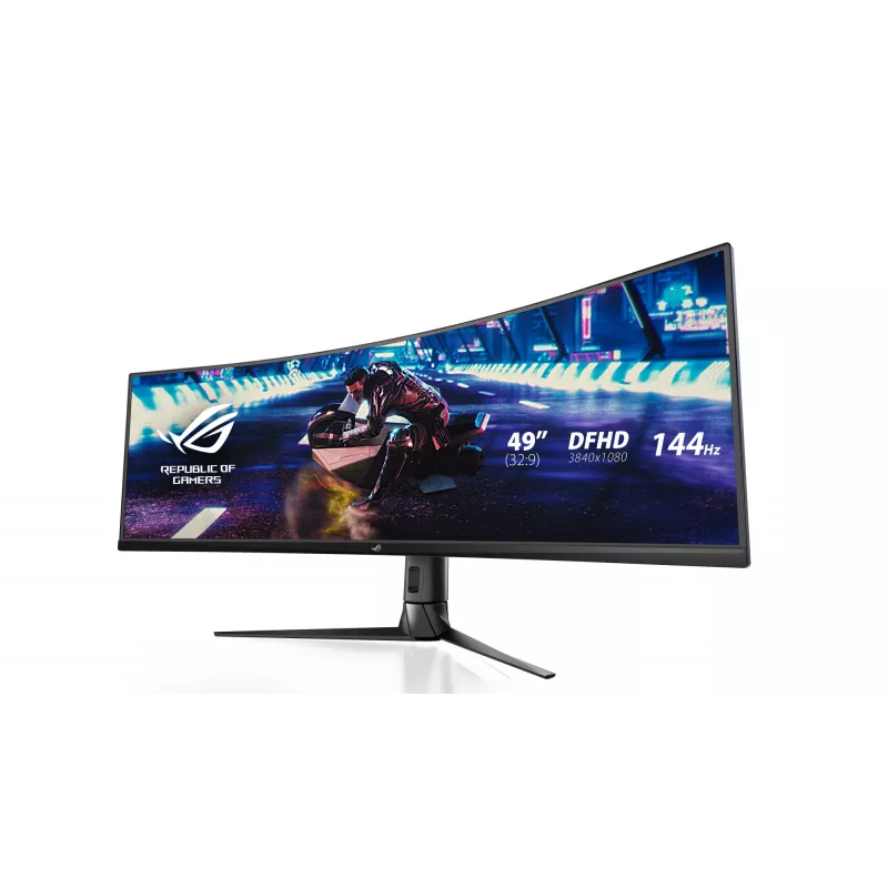ASUS ROG Strix XG49VQ kompiuterio monitorius 124,5 cm (49 colių) 3840 x 1080 pikselių „UltraWide Full HD“ LED juodas
