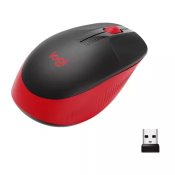 „Logitech M190“ belaidė pelė USB raudona