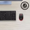 „Logitech M190“ belaidė pelė USB raudona