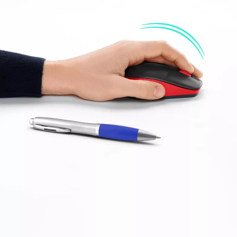 „Logitech M190“ belaidė pelė USB raudona