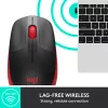 „Logitech M190“ belaidė pelė USB raudona