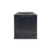 DIGITUS sieninė spinta 254 mm (10 col.) 6U sieninė spinta 330x312x300 mm, spalva juoda (RAL 9005)