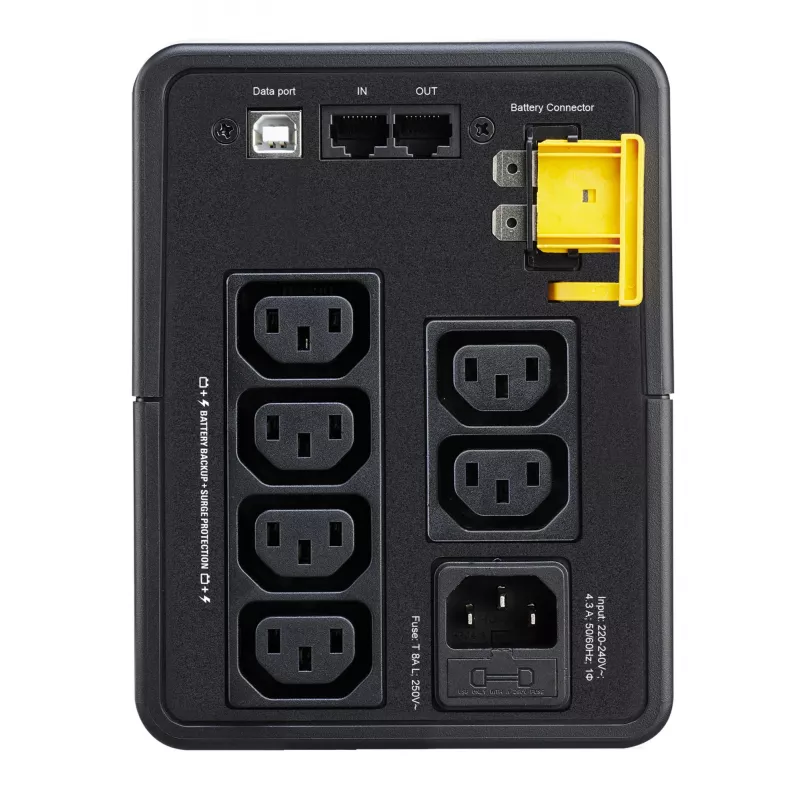 APC Back-UPS, 950VA, Bokštinis, 230V, 6 IEC C13 lizdai, AVR, Line-Interactive, 0,95 kVA, 520 W, Sinusoidė, 140 V, 300 V