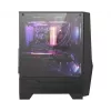 MSI MAG FORGE 100R Mid Tower žaidimų kompiuterio korpusas 'Juodas, 2x 120mm ARGB PWM ventiliatorius, 1x 120mm ventiliatorius, 1-6 ARGB šakotuvas, Mystic Light sinchronizacija, Grūdinto stiklo skydelis, ATX, mATX, mini-ITX'