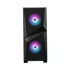 MSI MAG FORGE 100R Mid Tower žaidimų kompiuterio korpusas 'Juodas, 2x 120mm ARGB PWM ventiliatorius, 1x 120mm ventiliatorius, 1-6 ARGB šakotuvas, Mystic Light sinchronizacija, Grūdinto stiklo skydelis, ATX, mATX, mini-ITX'
