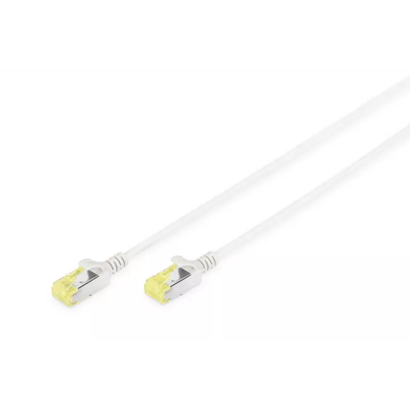 Tinklo kabelis Digitus CAT 6A U/FTP plonas komutacinis kabelis RJ-45 Cat6a 1m pilkas