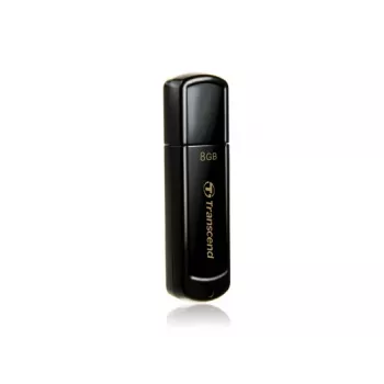 TRANSCEND Jetflash 350 - 8 GB USB atmintukas - USB 2.0 - Juoda