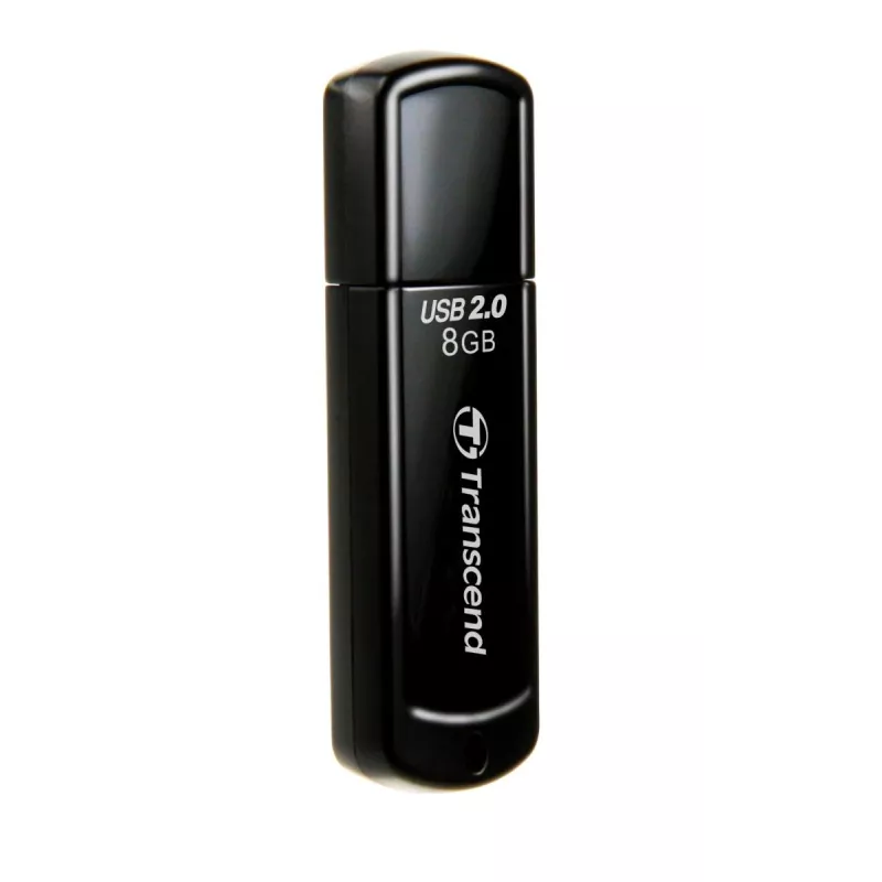 TRANSCEND Jetflash 350 - 8 GB USB atmintukas - USB 2.0 - Juoda