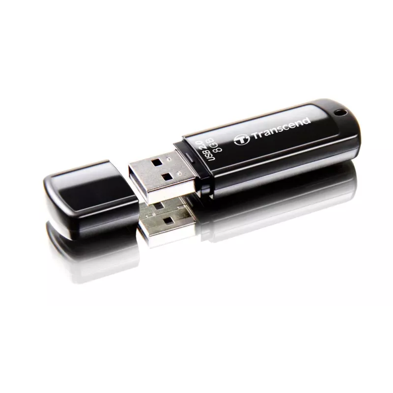 TRANSCEND Jetflash 350 - 8 GB USB atmintukas - USB 2.0 - Juoda