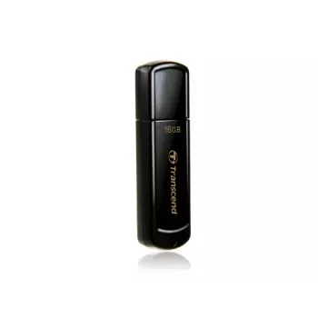 TRANSCEND Jetflash 350 - 16GB USB atmintukas - USB 2.0 - juodas