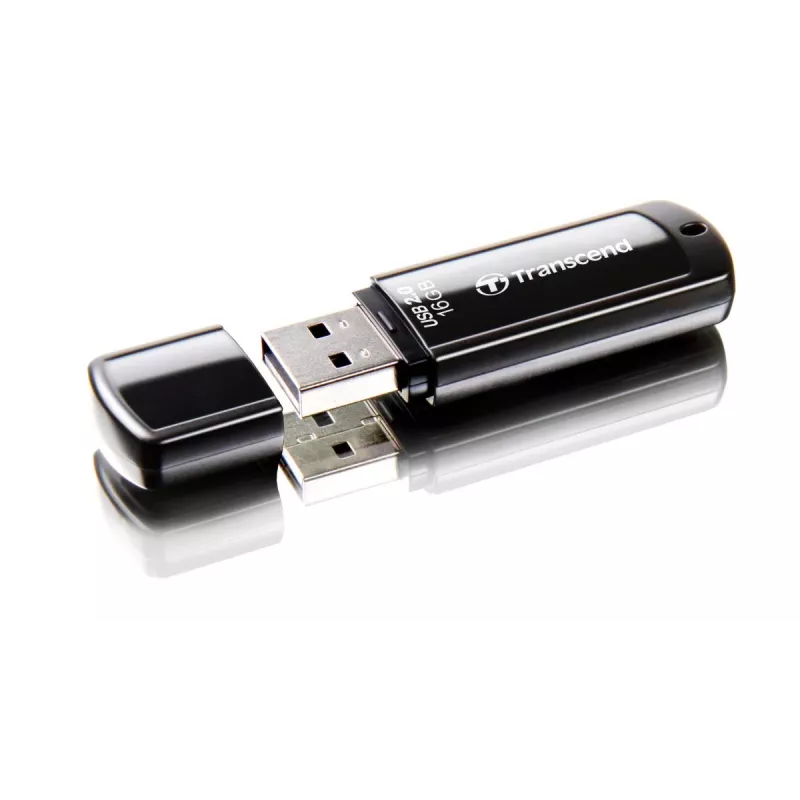 TRANSCEND Jetflash 350 - 16GB USB atmintukas - USB 2.0 - juodas