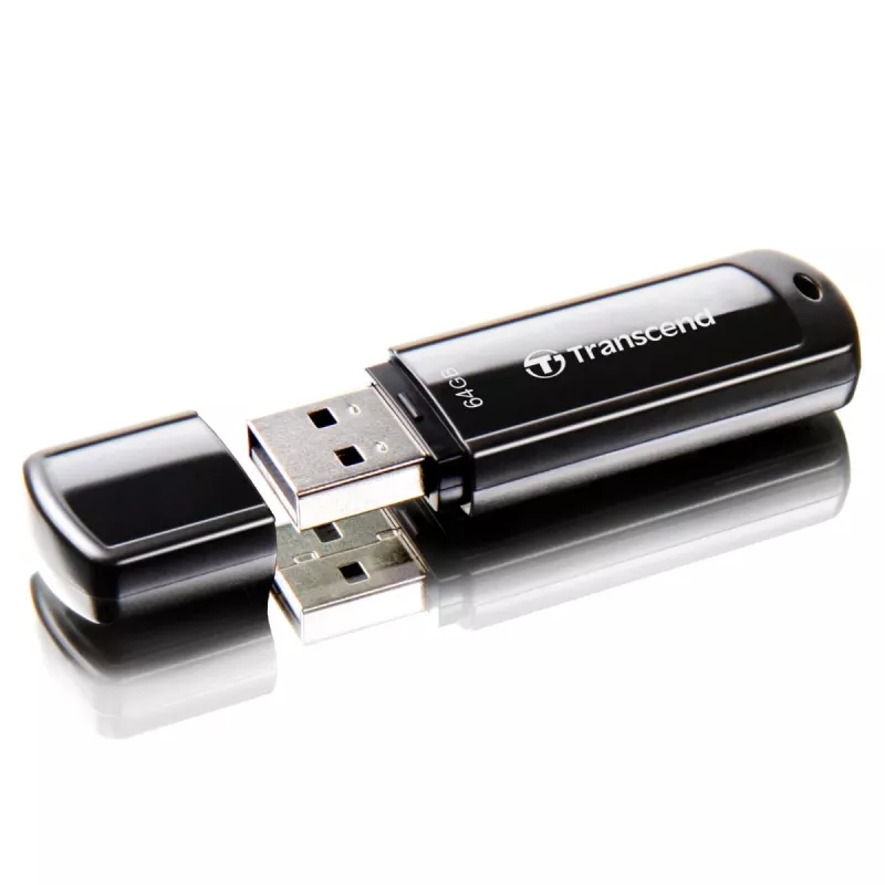 TRANSCEND Jetflash 700 - 64 GB USB atmintukas - USB 3.0 - Juoda