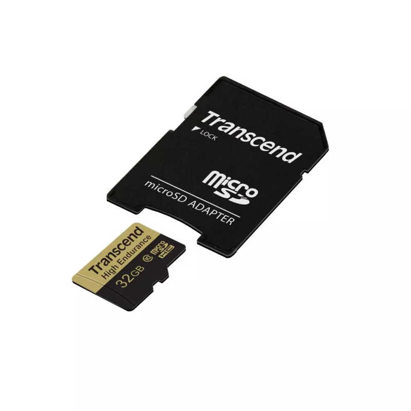 Flash Memory Transcend 32GB MicroSDHC Class 10 Adapter TS32GUSDHC10