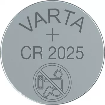 VARTA baterija ličio mygtukinis elementas CR2025 3V 1x5