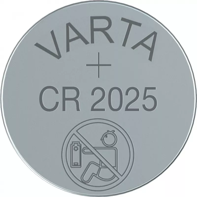 VARTA baterija ličio mygtukinis elementas CR2025 3V 1x5