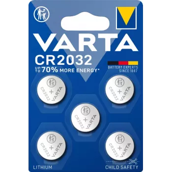 VARTA baterija ličio sagos elementas CR2032 3 V (5 vnt.)