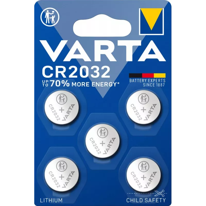 VARTA baterija ličio sagos elementas CR2032 3 V (5 vnt.)