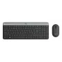LOGITECH plonas belaidis klaviatūros ir pelės rinkinys Mk470 - Grafitas - Vokiška Qwertz klaviatūra