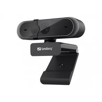 Sandberg USB Webcam Pro, 5 MP, 2592 x 1944 pikseliai, Full HD, 30 fps, 1920x1080@30fps, 2595x1944@30fps, 1080p