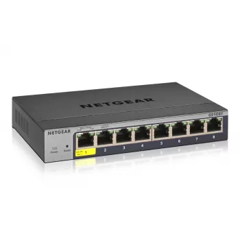 NETGEAR GS108Tv3 valdomas L2 Gigabit Ethernet (10/100/1000) pilkas