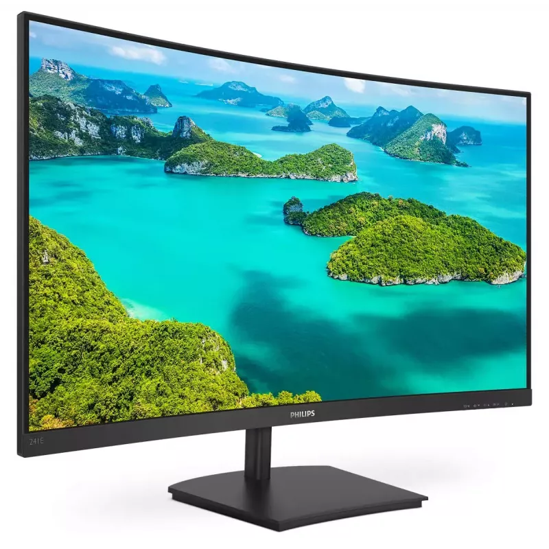 Philips E Line 241E1SC/00 kompiuterio monitorius 59,9 cm (23,6 colio) 1920 x 1080 pikselių Full HD LED juodas