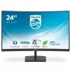 Philips E Line 241E1SC/00 kompiuterio monitorius 59,9 cm (23,6 colio) 1920 x 1080 pikselių Full HD LED juodas