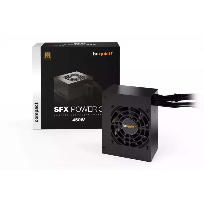 be quiet SFX POWER 3 450W maitinimo blokas 20+4 kontaktų ATX juodas