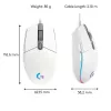 LOGITECH G203 Lightsync Gaming pelė USB White